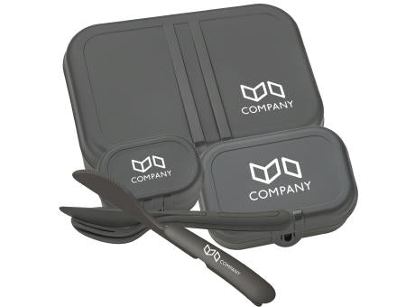 KOZIOL PASCAL READY Lunchbox-Set + Besteck-Set