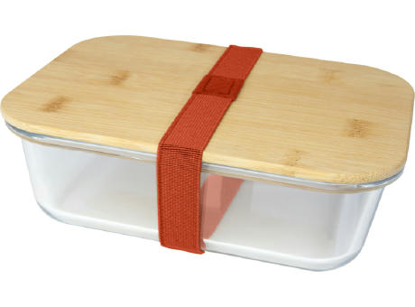 Roby 1000 ml Glas Lunchbox mit Bambusdeckel