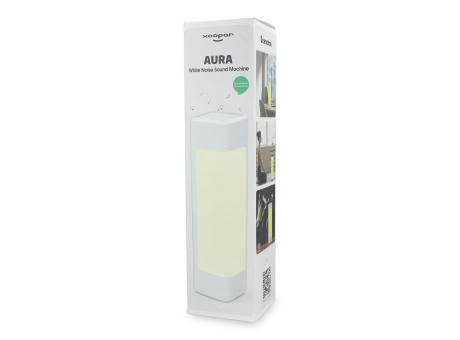 Xoopar Aura White Noise Lautsprecher aus recyceltem Kunststoff