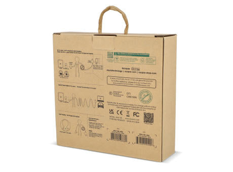 2090 - Xoopar Mr. Bio Langes Ladekabel + UK Stecker Adapter