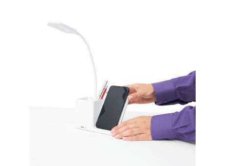 LIGHT & CHARGE - Schreibtischlampe mit Ladestation