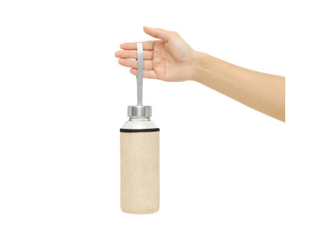 TAKE JUTY - Glas-Trinkflasche
