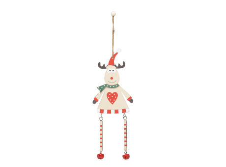 WOODEN SNOWI - Geschenk- / Baumanhänger