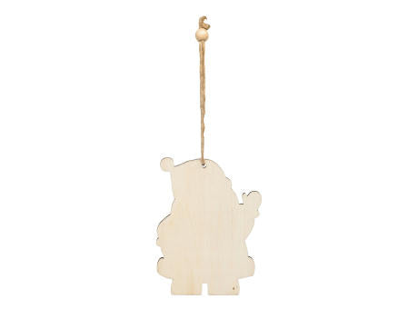 WOODEN SNOWI - Geschenk- / Baumanhänger