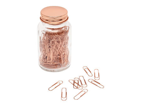 COPPER CLIP - Büroklammern im Glas