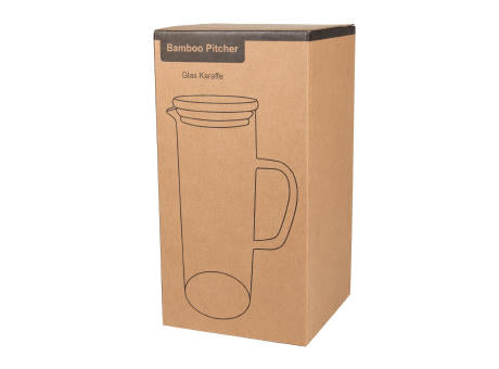 BAMBOO PITCHER - Glas-Karaffe