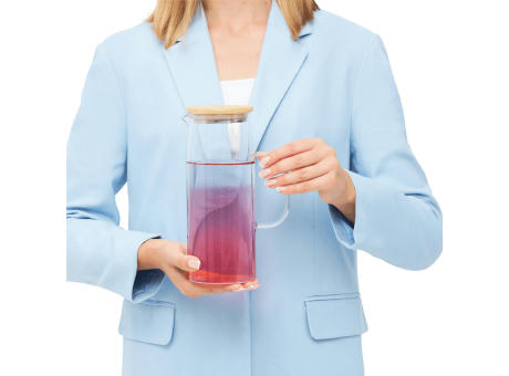 BAMBOO PITCHER - Glas-Karaffe
