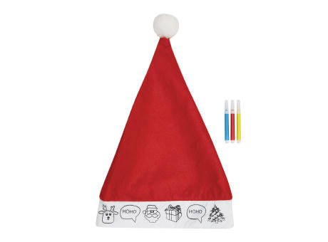 COLOURFUL HAT - Bemalbare Filz-Weihnachtsmann-Mütze