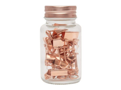 COPPER CLAMP - Dokumentenklammer im Glas