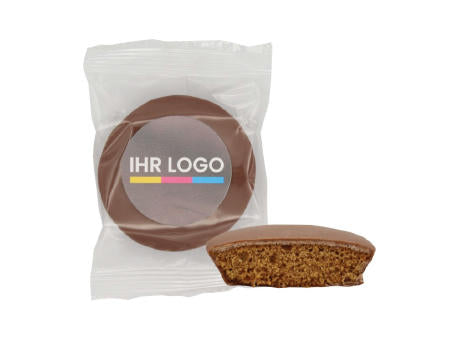 1er Lebkuchen Vollmilch mit 4c bedrucktem Sticker
