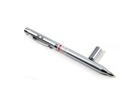 Teleskop Laserpointer Kugelschreiber 4in1