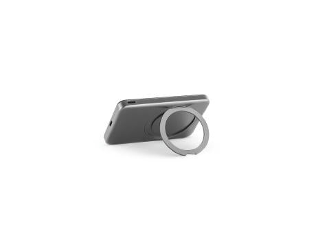 WARSHEL 5. Magnetische Powerbank mit 5'000 mAh und superschnellem kabellosem Ladegerät (15 W) aus recyceltem ABS (100% rABS) mit Ständer