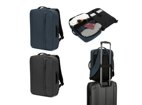 NIAMEY. Tasche aus hochdichtem, recyceltem 300D-Polyester für Laptop 15'6"