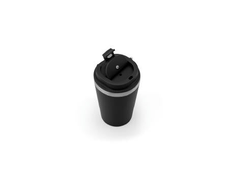 SPITZ. Reisebecher aus Edelstahl (90 % recycelt) und Außenwand aus PP mit matter Oberfläche 440 ml
