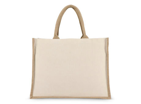 Jute-Baumwolle Tragetasche OEKO-TEX® 42,5 x 19 x 32cm 320g/m²