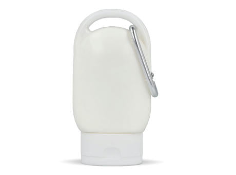 Sonnenschutzlotion mit Karabiner SPF30 aus recyceltem Material