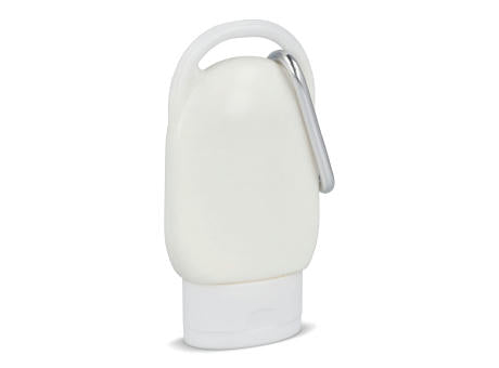 Sonnenschutzlotion mit Karabiner SPF30 aus recyceltem Material