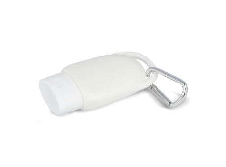 Sonnenschutzlotion mit Karabiner SPF30 aus recyceltem Material