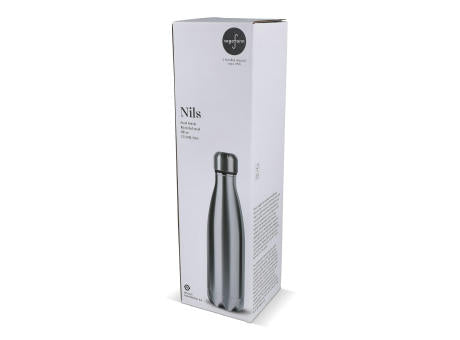 Sagaform Nils Stahlflasche Chrom 500 ml