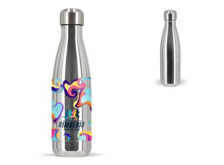 Sagaform Nils Stahlflasche Chrom 500 ml