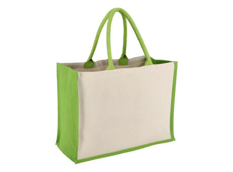 Jute-Baumwolle Tragetasche OEKO-TEX® 42,5 x 19 x 32cm 320g/m²