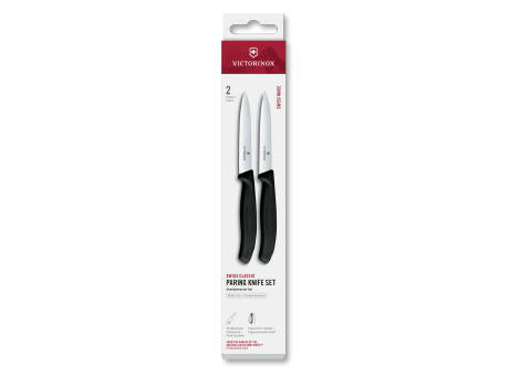 Swiss Classic, Gemüsem. Set, 2tlg, 10cm,gerade/Wellen,schwarz,Box