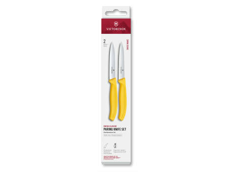 Swiss Classic, Gemüsem. Set, 2tlg, 10cm,gerade/Wellen,schwarz,Box