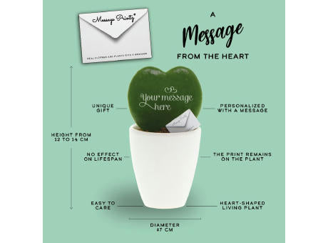 Message Printz® - Herzblatt-Pflanze