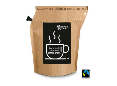 Geschenkartikel / Präsentartikel: Fußball-EM Team Deutschland Wachmacher, wiederverwendbarer Brühbeutel mit Fairtrade Kaffee