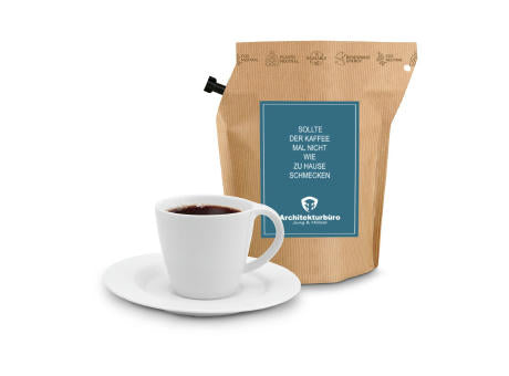 Geschenkartikel / Präsentartikel: Fußball-EM Team Deutschland Wachmacher, wiederverwendbarer Brühbeutel mit Fairtrade Kaffee