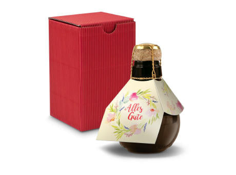 Kleinste Sektflasche der Welt! Alles Gute - Inklusive Geschenkkarton in Gelb, 125 ml