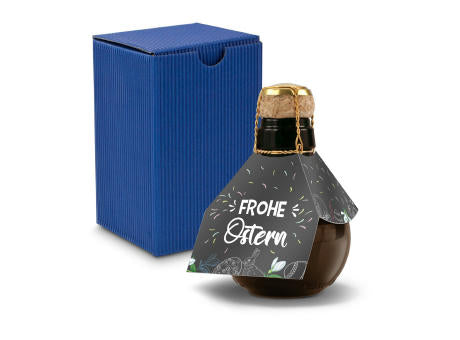 Kleinste Sektflasche der Welt! Frohe Ostern - Inklusive Geschenkkarton in Gelb, 125 ml