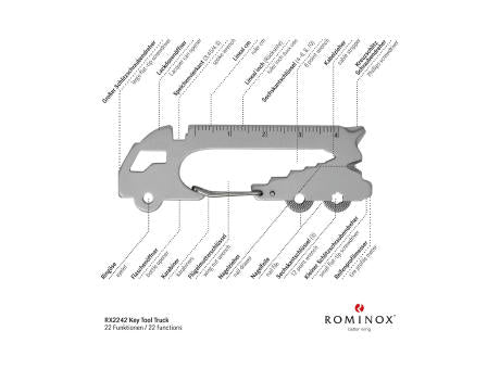 Geschenkartikel: ROMINOX® Key Tool Truck / LKW (22 Funktionen) im Motiv-Mäppchen Große Helden