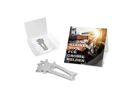 Geschenkartikel: ROMINOX® Key Tool Truck / LKW (22 Funktionen) im Motiv-Mäppchen Große Helden