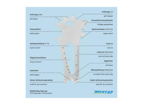 ROMINOX® Key Tool // Lion - 22 Funktionen
