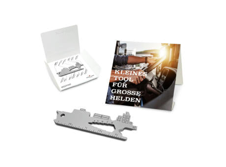 Geschenkartikel: ROMINOX® Key Tool Truck / LKW (22 Funktionen) im Motiv-Mäppchen Große Helden