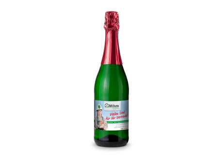 Sekt Cuvée - Flasche grün - Kapselfarbe Gold, 0,75 l