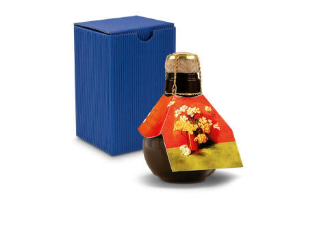 Kleinste Sektflasche der Welt! Blumengesteck - Inklusive Geschenkkarton in Gelb, 125 ml