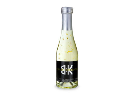 Piccolo Golden Flakes - Flasche klar - Kapselfarbe Gold, 0,2 l