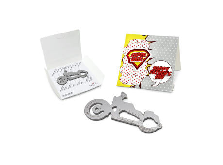 Geschenkartikel: ROMINOX® Key Tool Truck / LKW (22 Funktionen) im Motiv-Mäppchen Super Dad