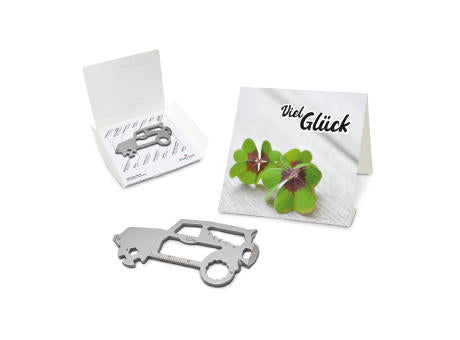 Geschenkartikel: ROMINOX® Key Tool Truck / LKW (22 Funktionen) im Motiv-Mäppchen Viel Glück