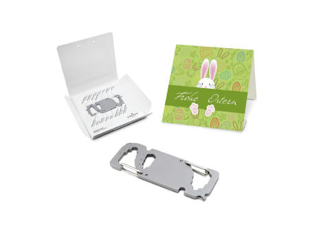 Geschenkartikel: ROMINOX® Key Tool Truck / LKW (22 Funktionen) im Motiv-Mäppchen Osterhase