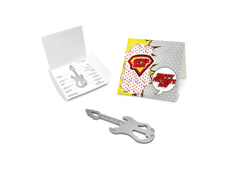 Geschenkartikel: ROMINOX® Key Tool Truck / LKW (22 Funktionen) im Motiv-Mäppchen Super Dad