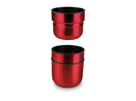 ROMINOX® Isolierkanne // Cup in Cup - mit 2 Deckeln - Rot