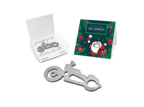 Geschenkartikel: ROMINOX® Key Tool Truck / LKW (22 Funktionen) im Motiv-Mäppchen Frohe Weihnachten