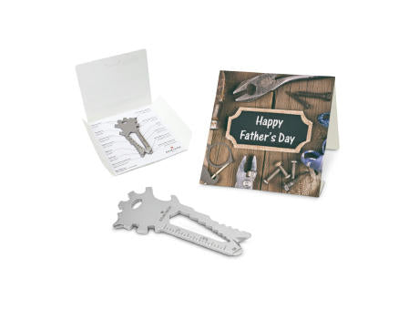 Geschenkartikel: ROMINOX® Key Tool Truck / LKW (22 Funktionen) im Motiv-Mäppchen Happy Father's Day
