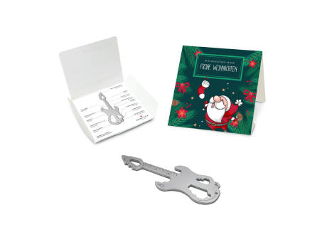 Geschenkartikel: ROMINOX® Key Tool Truck / LKW (22 Funktionen) im Motiv-Mäppchen Frohe Weihnachten