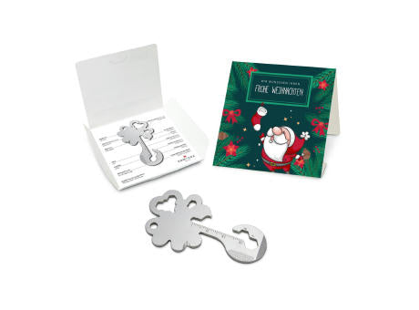 Geschenkartikel: ROMINOX® Key Tool Truck / LKW (22 Funktionen) im Motiv-Mäppchen Frohe Weihnachten