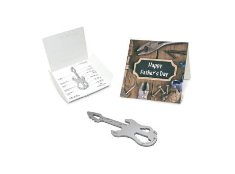 Geschenkartikel: ROMINOX® Key Tool Truck / LKW (22 Funktionen) im Motiv-Mäppchen Happy Father's Day