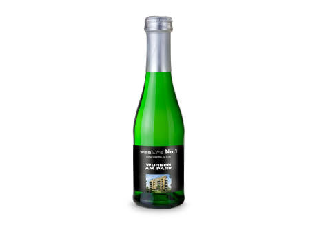 Sekt Cuvée Piccolo - Flasche grün - Kapselfarbe Gold, 0,2 l